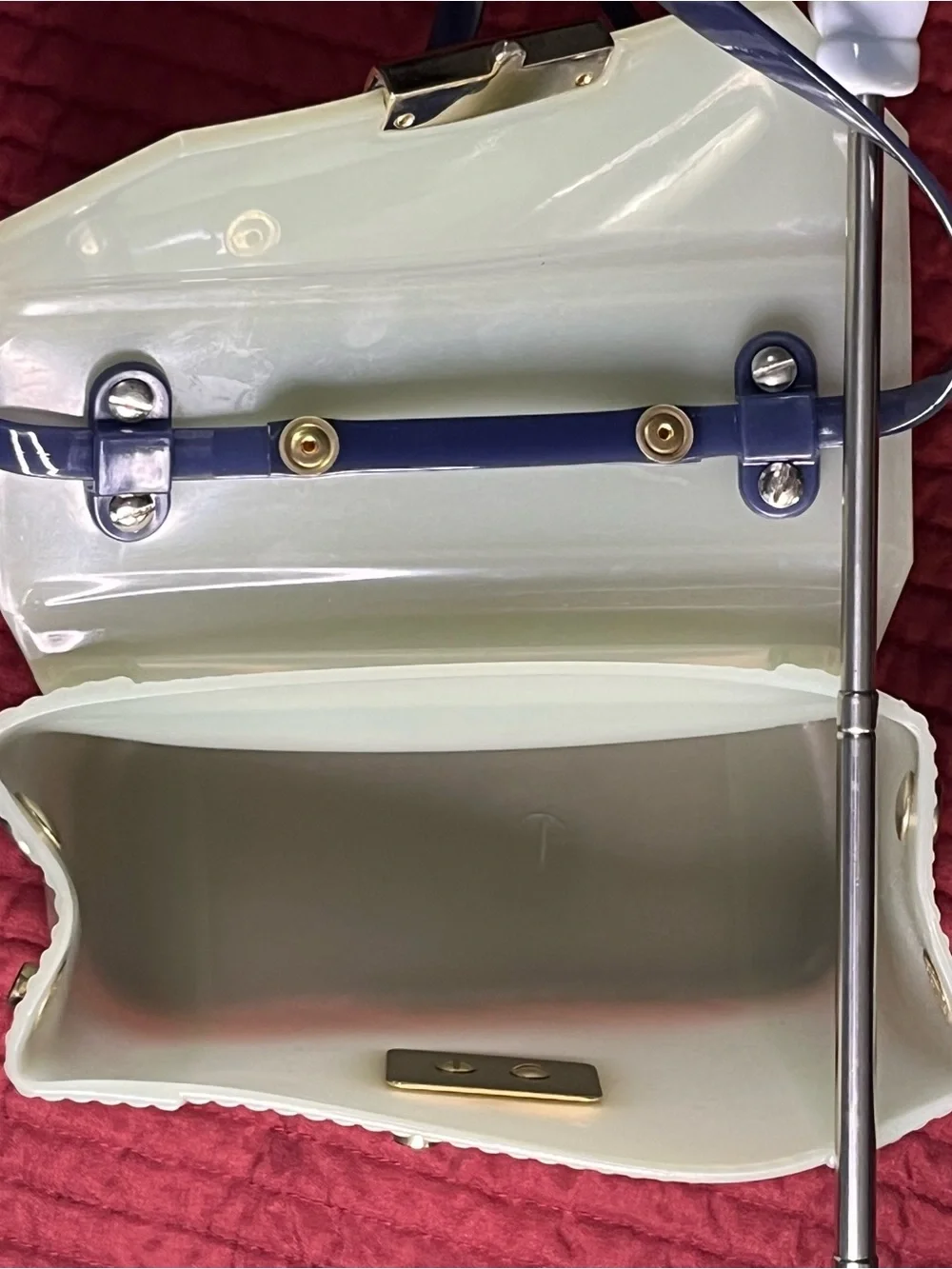 Furla Candy Bon Bon Mini Purple Cream Jelly Crossbody Bag